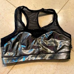 Cleos Metallic racer back top